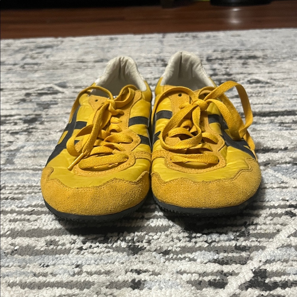 Onitsuka Tiger Mexico 66 Yellow and Black Sneaker Shoes Barley Worn Mens Size 9